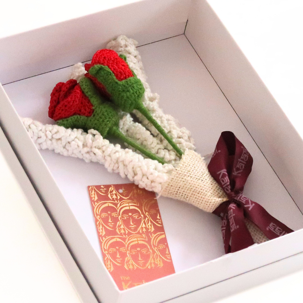 Handcrafted Crochet Rose Bouquet