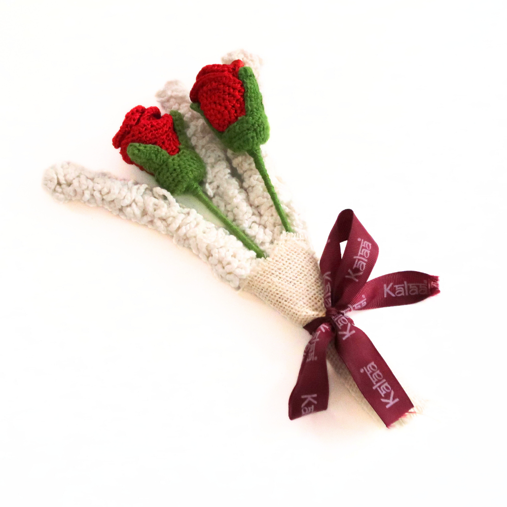Handcrafted Crochet Rose Bouquet