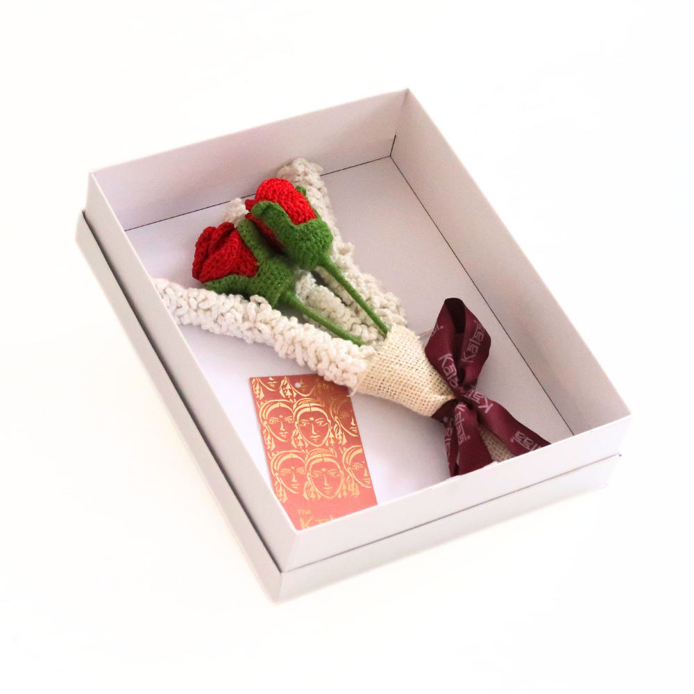 Handcrafted Crochet Rose Bouquet