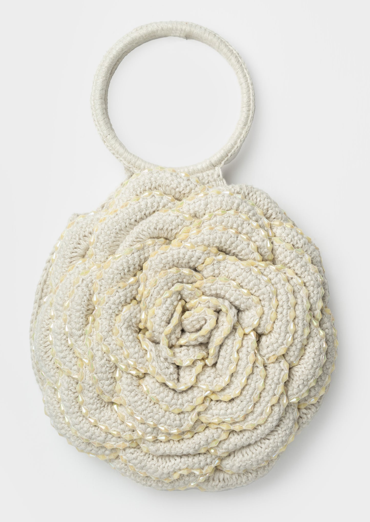 The White Rose Beaded Potli