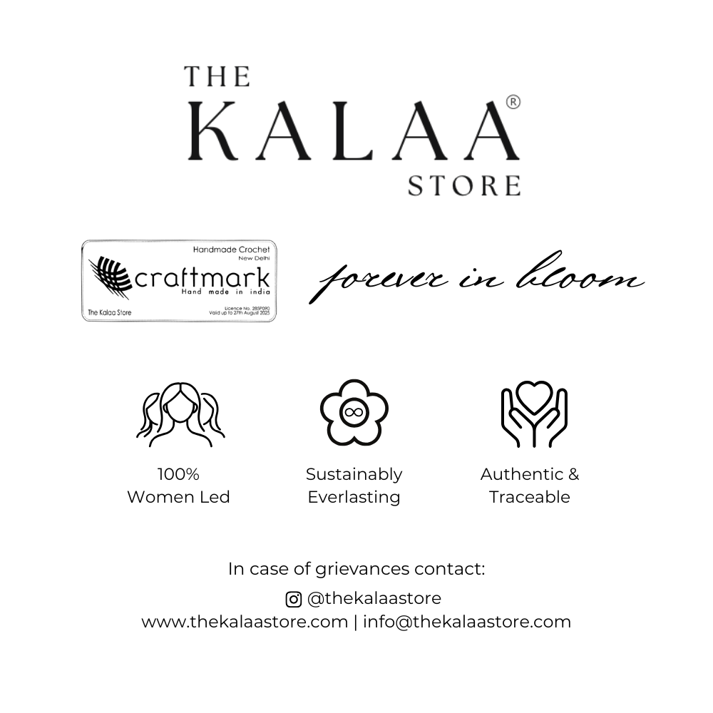 Forever Rose Crochet Flower with Vase