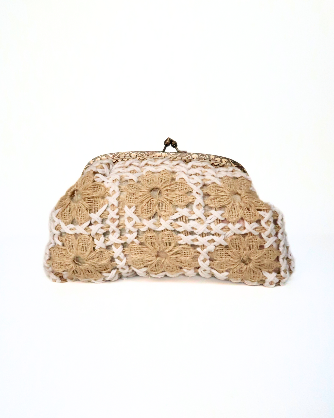 Natural Woven Clutch