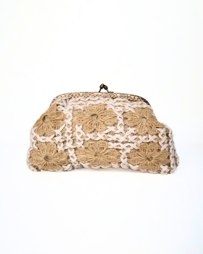 Natural Woven Clutch