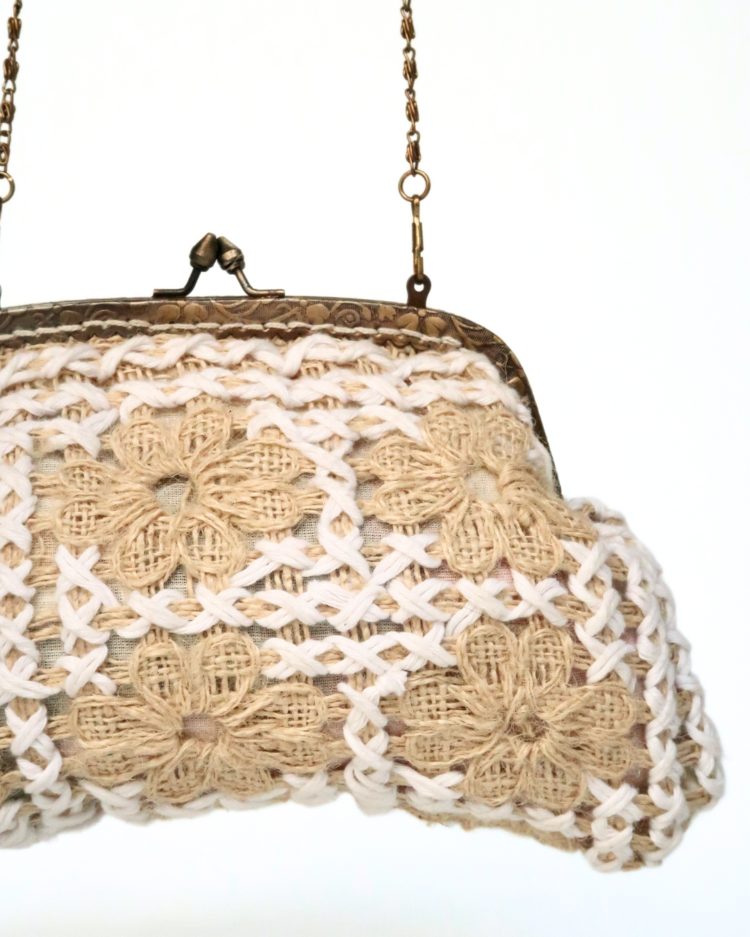 Natural Woven Clutch