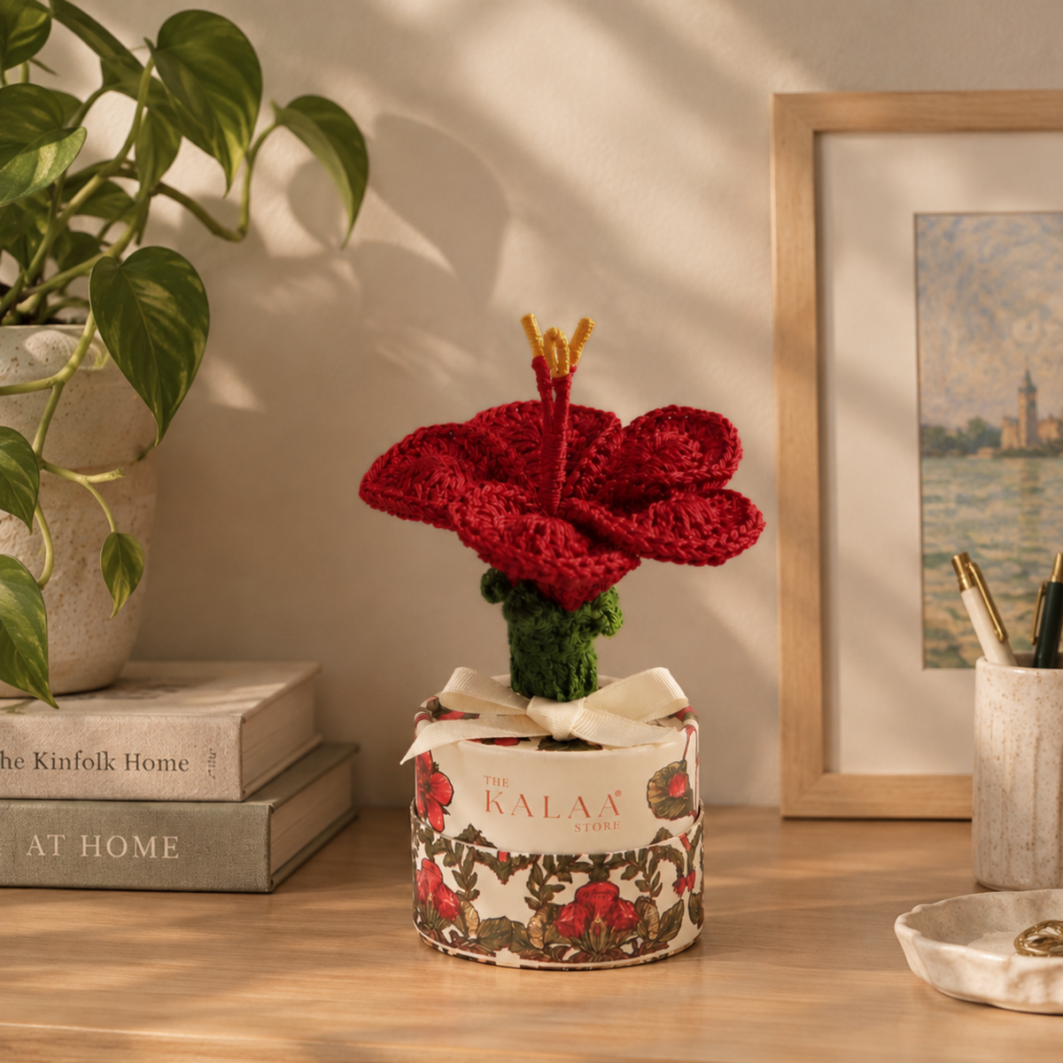 Hibiscus Crochet Flower Bloombox