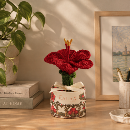 Hibiscus Crochet Flower Bloombox