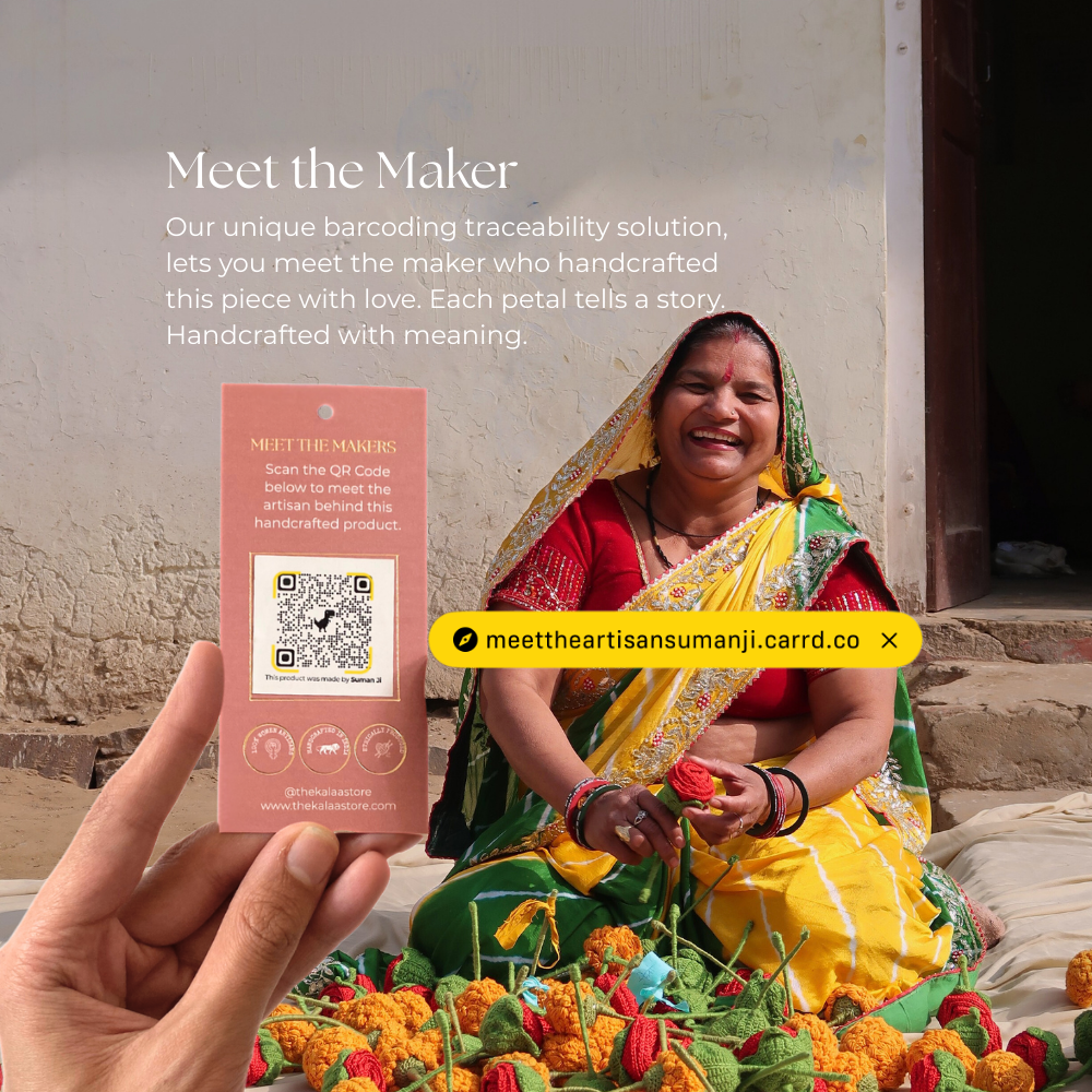 Forever Red Rose Crochet Flower Gift Set