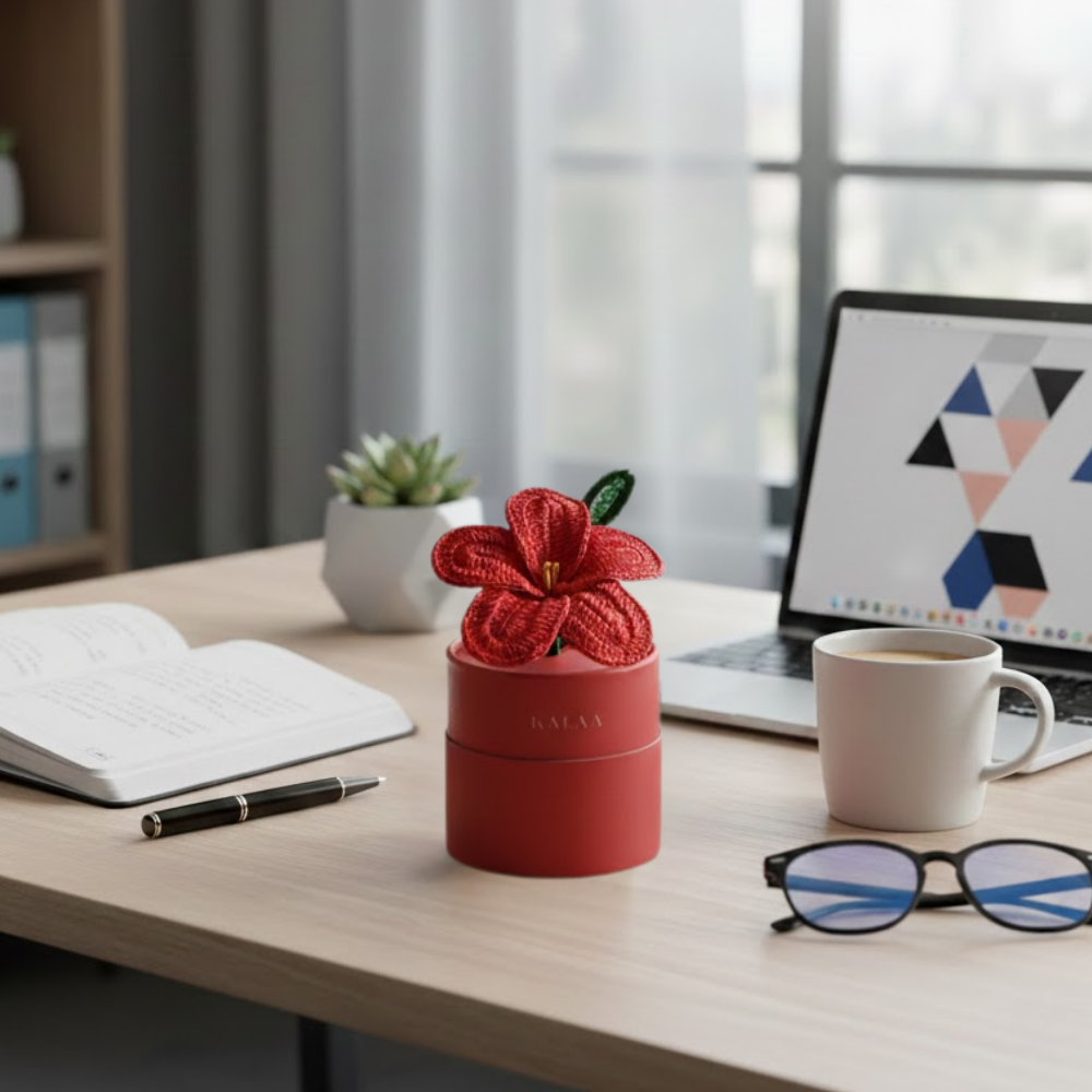 Lily Crochet Flower with Bloom Box