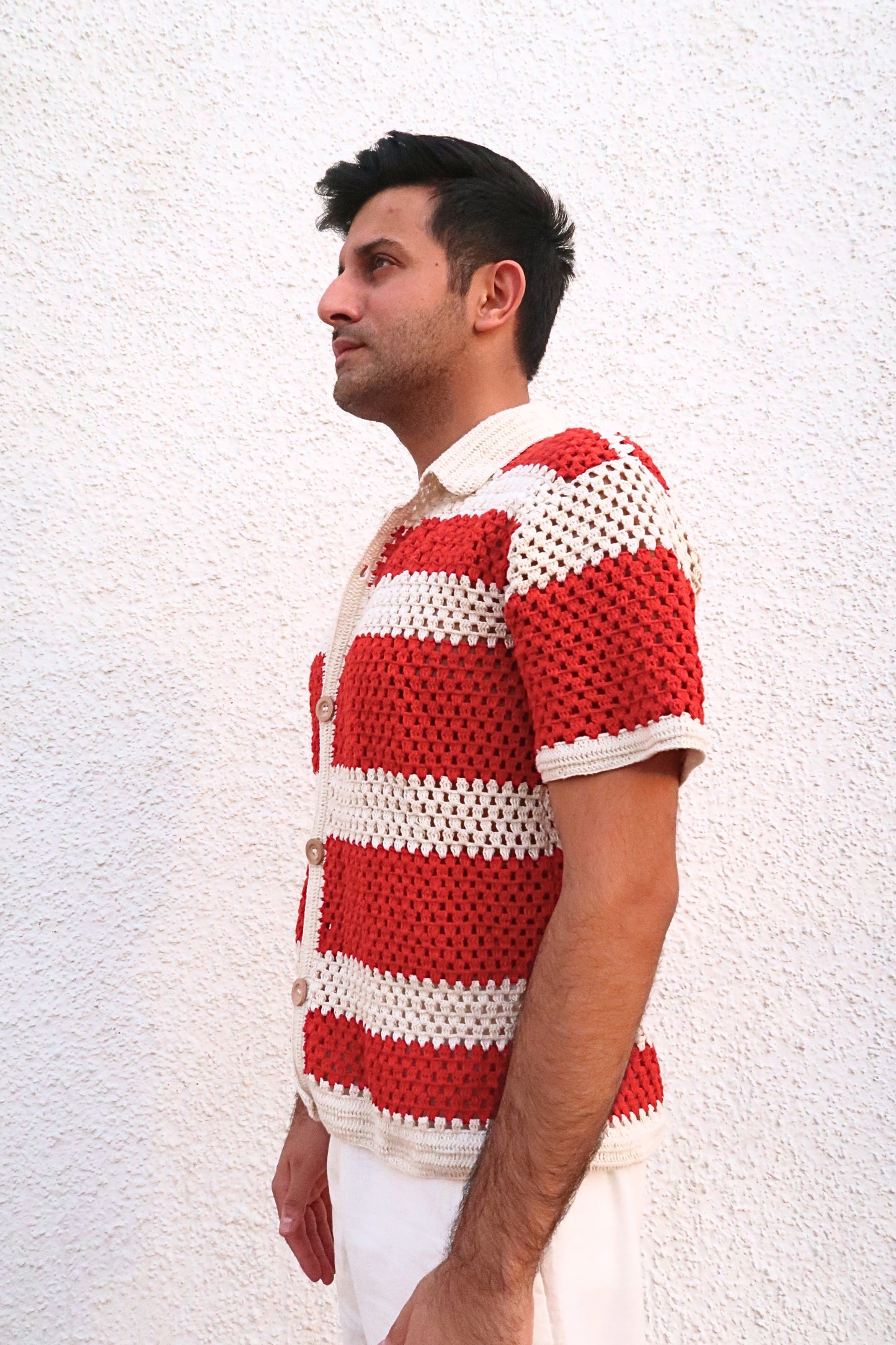 Handcrafted Crochet Captain Tee