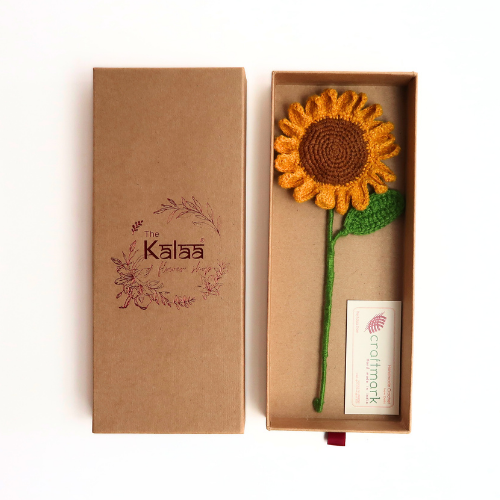 Sunflower Gift Box Handcrafted Crochet