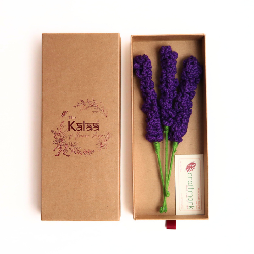 Lavender Flowers Set of 3 Gift Box
