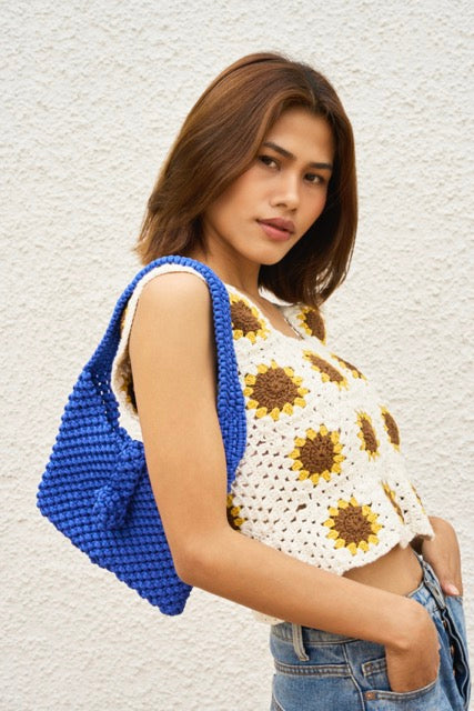 Crochet Sunflower Top