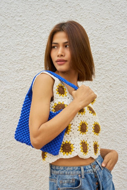 Crochet Sunflower Top