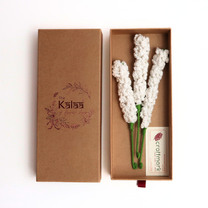 Mogra Sticks Crochet Flower Set of 3 Gift Box