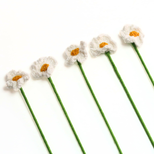 Primrose Crochet Flowers Set of 5 Gift Box