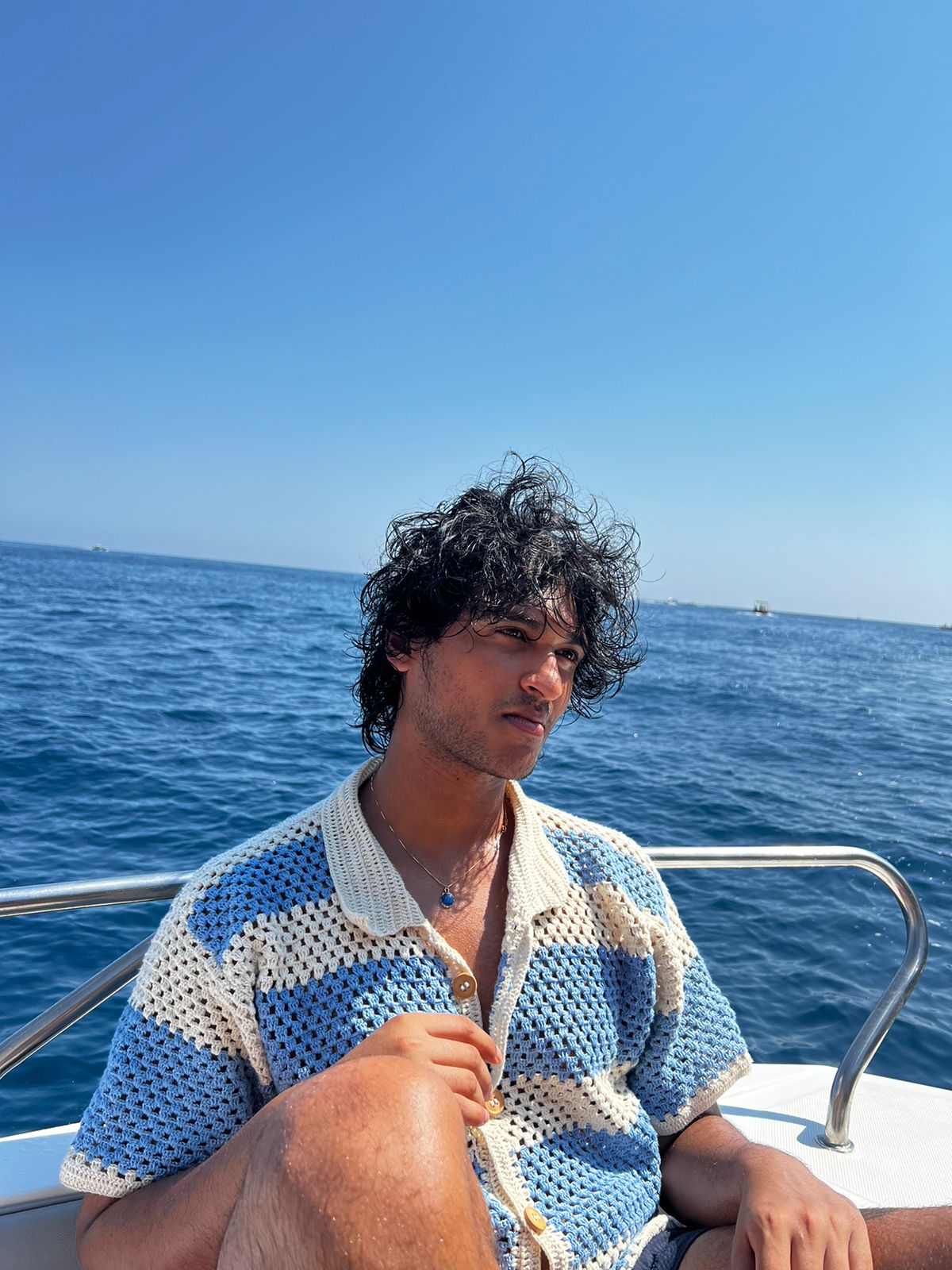 Handcrafted Crochet Captain Tee