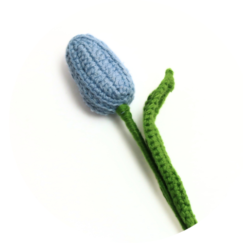 Crochet flowers, handcrafted crochet tulip by The Kalaa Store India